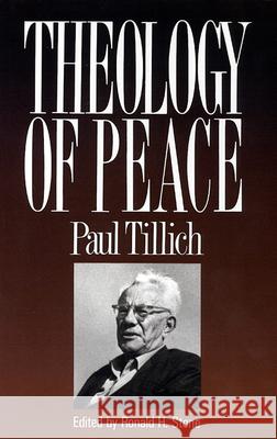 Theology of Peace Paul Tillich 9780664251185
