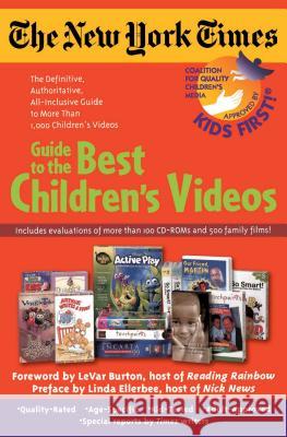 The New York Times Guide to the Best Children's Videos Kids First! 9780671036690 Simon & Schuster