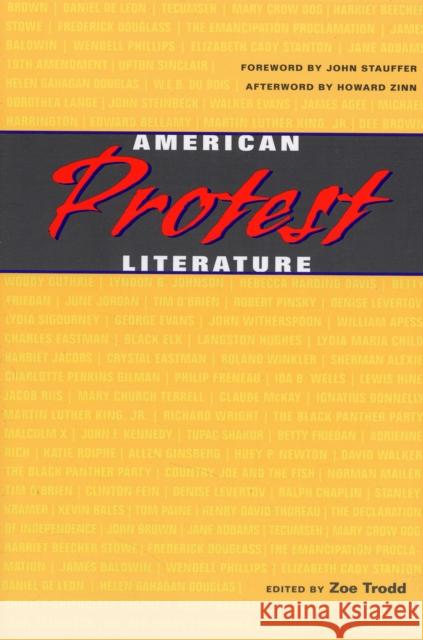 American Protest Literature Zoe Trodd Howard Zinn John Stauffer 9780674027633