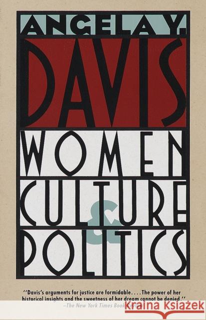 Women, Culture & Politics Angela Davis 9780679724872
