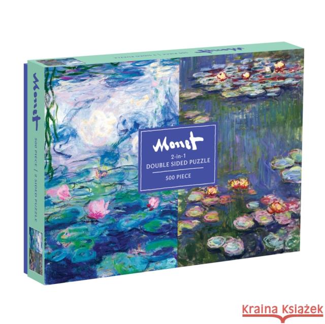 Monet 500 Piece Double Sided Puzzle Galison 9780735358133