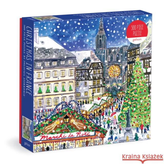 Michael Storrings Christmas in France 500 Piece Puzzle Galison 9780735371170