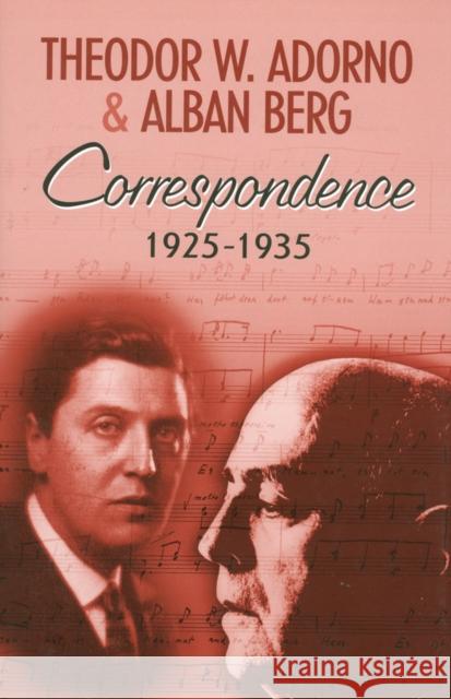 Correspondence 1925-1935 Theodor Wiesengrund Adorno 9780745623351
