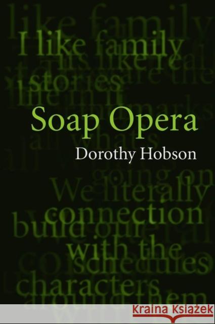 Soap Opera Dorothy Hobson 9780745626543