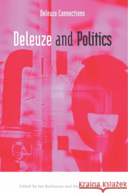 Deleuze and Politics Ian Buchanan 9780748632886 0