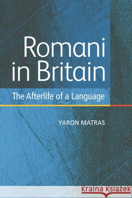 Romani in Britain: The Afterlife of a Language Matras, Yaron 9780748639045 Edinburgh University Press