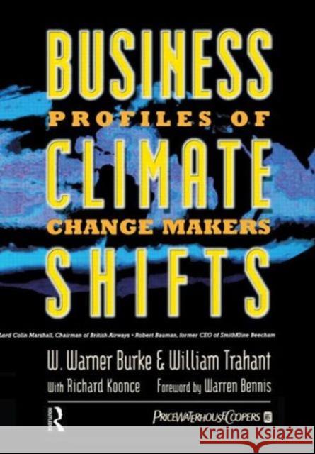 Business Climate Shifts Warner Burke W. Warner Burke William Trahant 9780750671866 Butterworth-Heinemann