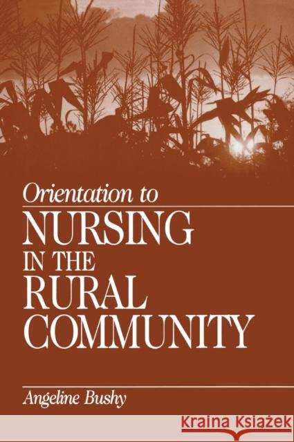 Orientation to Nursing in the Rural Community Angeline Bushy 9780761911562 Sage Publications