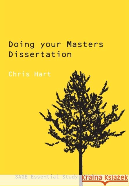 Doing Your Masters Dissertation Chris Hart 9780761942177