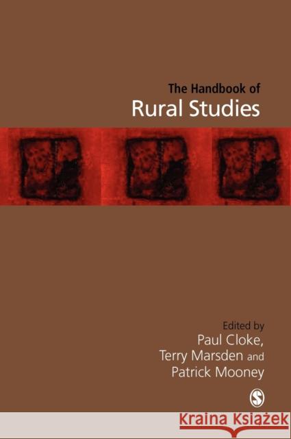 Handbook of Rural Studies Paul Cloke Terry Marsden Patrick H. Mooney 9780761973324