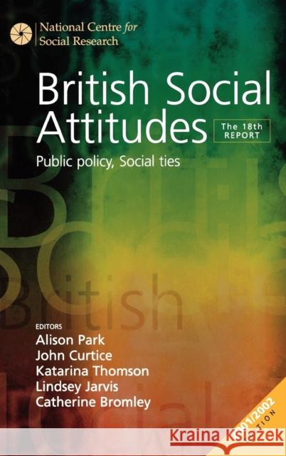 British Social Attitudes: Public Policy, Social Ties Park, Alison 9780761974536