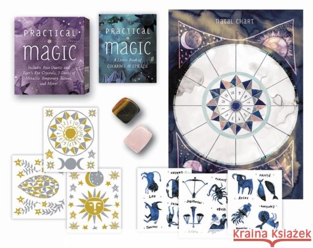 Practical Magic: Includes Rose Quartz and Tiger's Eye Crystals, 3 Sheets of Metallic Tattoos, and More! Running Press 9780762463091 Running Press