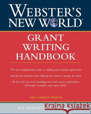 Grant Writing Handbook Sara Deming Wason 9780764559129 Wiley Publishing