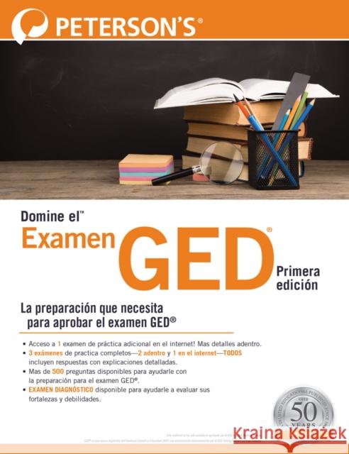 Domine El Examen del Ged(r), Primera Edición: (Master The(tm) Ged(r) Test, 1st Edition, in Spanish) Peterson's 9780768944235