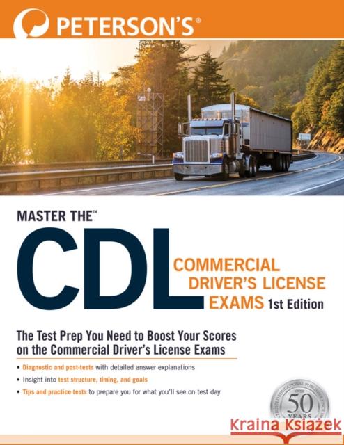 Master The(tm) CDL Commercial Drivers License Exams Peterson's 9780768945881