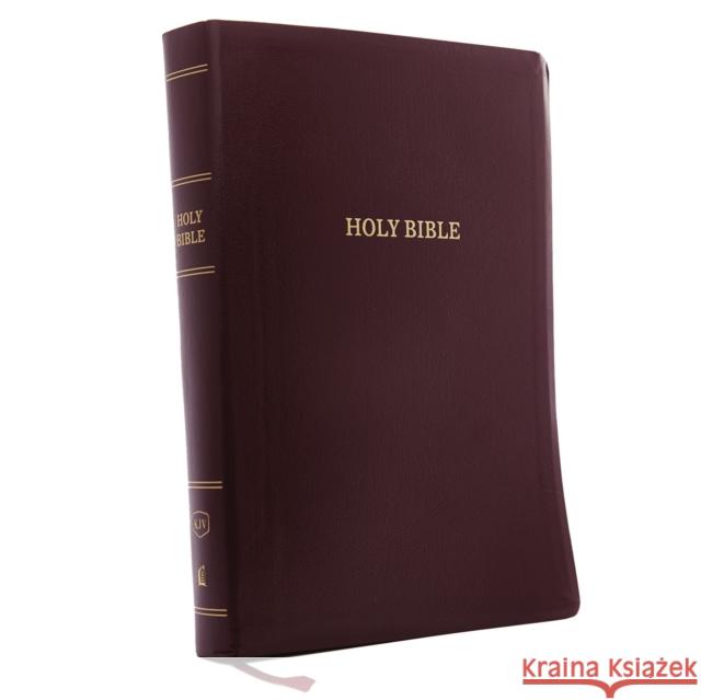 KJV, Reference Bible, Super Giant Print, Leather-Look, Burgundy, Indexed, Red Letter Edition Thomas Nelson 9780785215653