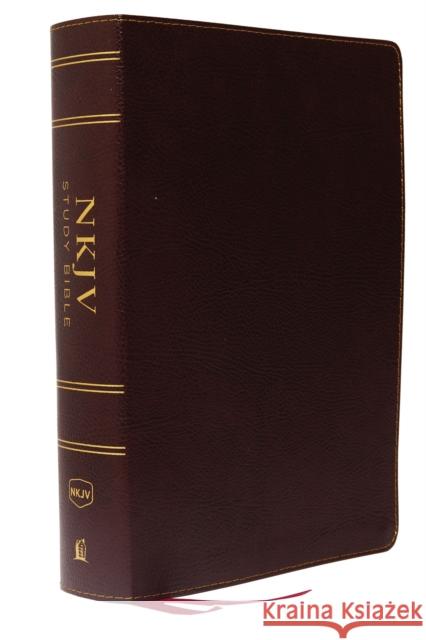 NKJV Study Bible, Bonded Leather, Burgundy, Full-Color, Red Letter Edition, Indexed, Comfort Print: The Complete Resource for Studying God's Word Thomas Nelson 9780785220671