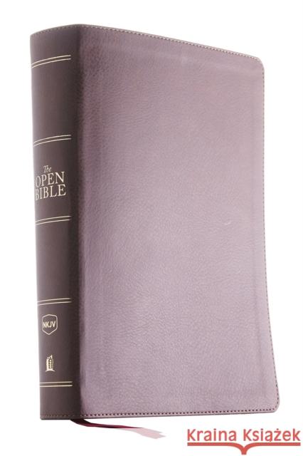 The NKJV, Open Bible, Leathersoft, Brown, Thumb Indexed, Red Letter, Comfort Print: Complete Reference System Thomas Nelson 9780785222392 Thomas Nelson Publishers