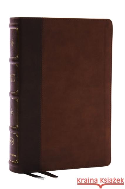 NKJV, Large Print Thinline Reference Bible, Blue Letter, Maclaren Series, Leathersoft, Brown, Thumb Indexed, Comfort Print: Holy Bible, New King James Version Thomas Nelson 9780785297819 Thomas Nelson Publishers
