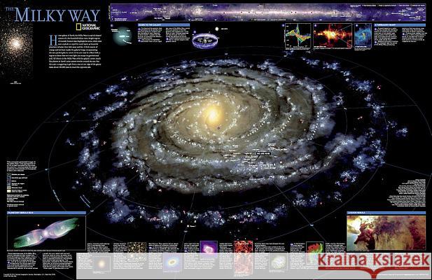 National Geographic Milky Way Wall Map - Laminated (31.25 X 20.25 In) National Geographic Maps 9780792250081