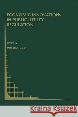 Economic Innovations in Public Utility Regulation Michael A. Crew 9780792392699 Kluwer Academic Publishers