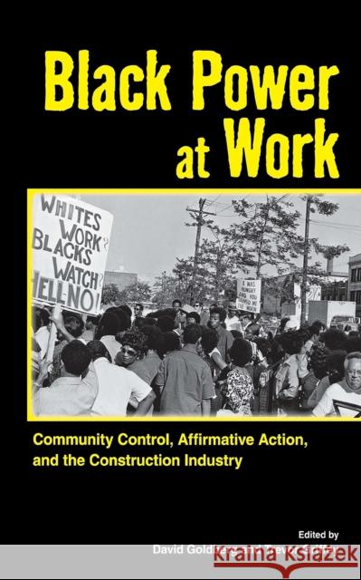 Black Power at Work: Community Control, Affirmative Action, and the Construction Industry Goldberg, David 9780801474316
