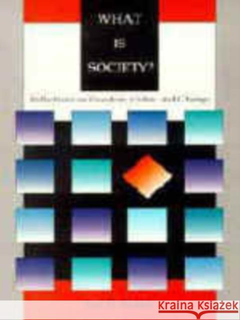 What Is Society?: Reflections on Freedom, Order, and Change Babbie, Earl R. 9780803990159 Pine Forge Press