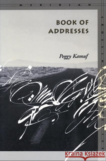 Book of Addresses Peggy Kamuf 9780804750592 Stanford University Press