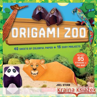 Origami Zoo Kit: Make a Complete Zoo of Origami Animals!: Kit with Origami Book, 15 Projects, 40 Origami Papers, 95 Stickers & Fold-Out Stern, Joel 9780804846219