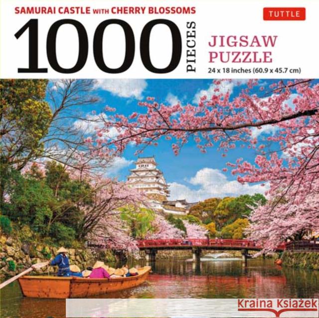 Samurai Castle with Cherry Blossoms 1000 Piece Jigsaw Puzzle: Cherry Blossoms at Himeji Castle (Finished Size 24 in X 18 In) Tuttle Publishing 9780804854146