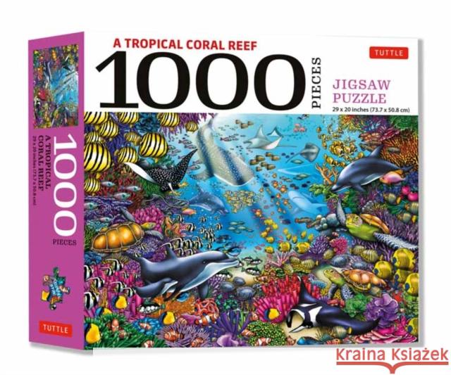 Tropical Coral Reef Marine Life - 1000 Piece Jigsaw Puzzle: Finished Size 29 in X 20 Inch (74 X 51 CM) Huynh, Hue 9780804854719