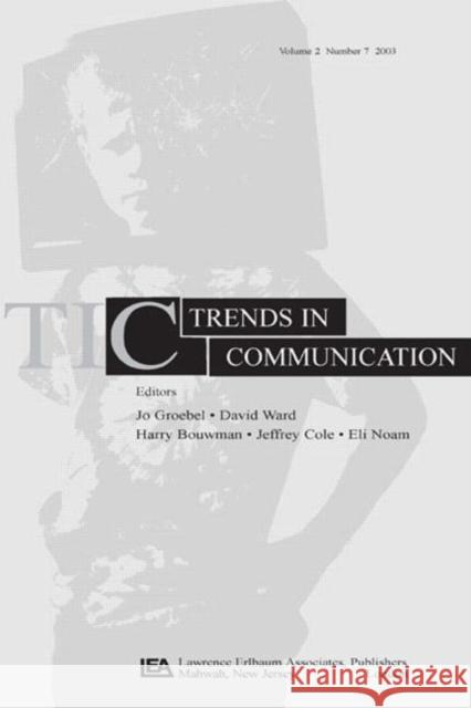 Convergence : A Special Issue of trends in Communication Jaap Hoogenboezem Jaap Hoogenboezem  9780805896398 Taylor & Francis