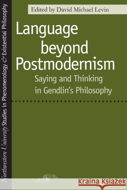 Language Beyond Postmodernism: Saying and Thinking in Gendlin Philosophy Kleinberg-Levin, David 9780810113596 Northwestern University Press