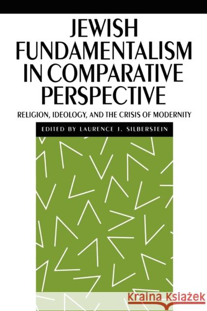 Jewish Fundamentalism in Comparative Perspective: Religion, Ideology, and the Crisis of Morality Silberstein, Laurence J. 9780814779675 New York University Press