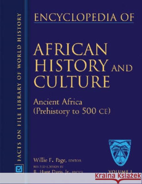 Encyclopedia of African History and Culture 5-Volume Set Willie F. Page Jr. /. The Learning Sourc R 9780816051991 Facts on File