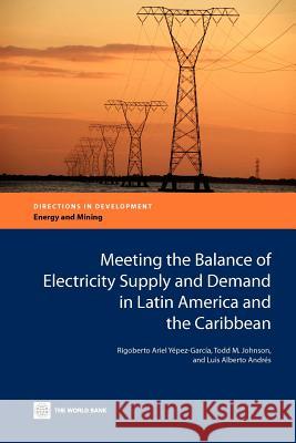 Meeting the Balance of Electricity Supply and Demand in Latin America and the Caribbean Rigoberto Ariel Y Todd M. Johnson Luis Alberto Andr?'s 9780821388198 World Bank Publications