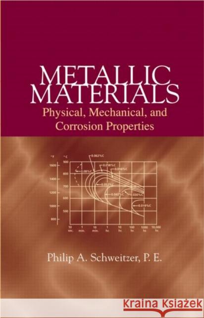 Metallic Materials: Physical, Mechanical, and Corrosion Properties Schweitzer, P. E. 9780824708788 CRC