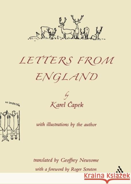 Letters from England Karel Capek 9780826484857