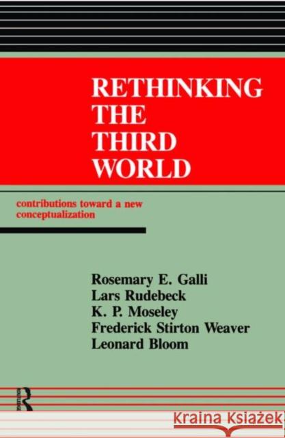 Rethinking the Third World: Contributions Towards a New Conceptualization Galli, Rosemary E. 9780844817125 Taylor & Francis Group