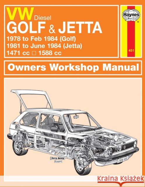 VW Golf & Jetta Mk 1 Diesel (78 - 84) Haynes Repair Manual: 1978-84 Haynes Publishing 9780857335845 Haynes Publishing Group