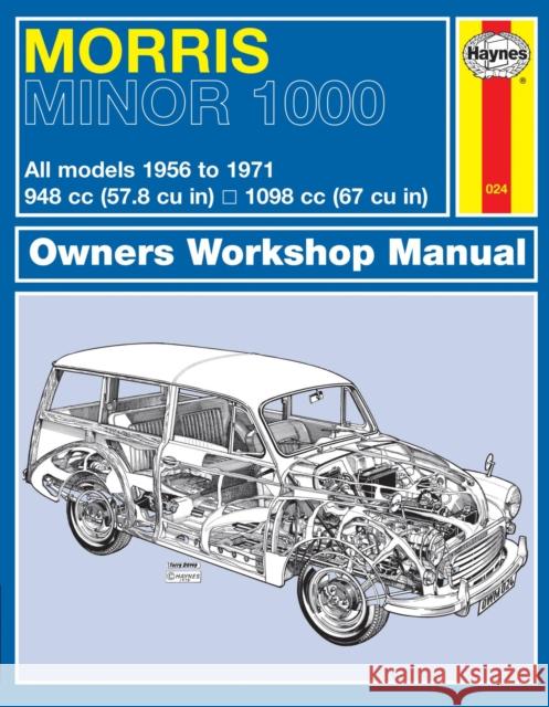 Morris Minor 1000 Owner's Workshop Manual J H Haynes 9780857335852 Haynes Publishing Group