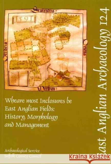 Wheare Most Inclosures Be - East Anglian Fields: History, Morphology and Management Martin, Edward 9780860551607
