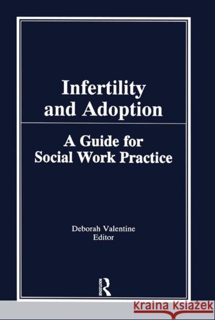 Infertility and Adoption: A Guide for Social Work Practice Valentine, Deborah P. 9780866567213 Haworth Press