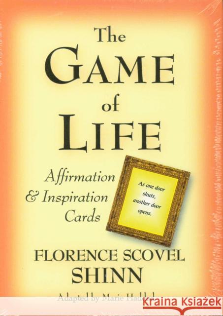 The Game of Life Affirmation & Inspiration Cards: Boxed Set of 52 Durable Cards Shinn, Florence Scovel 9780875166179 DeVorss & Company
