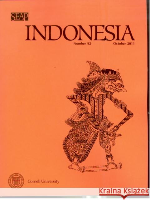 Indonesia Journal: October 2011 Barker, Joshua 9780877278924 Southeast Asia Program Publications Southeast