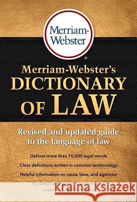 Merriam-Webster's Dictionary of Law Merriam-Webster 9780877797357