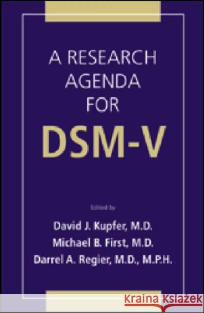 A Research Agenda for Dsm V Kupfer, David J. 9780890422922
