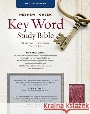 Hebrew-Greek Key Word Study Bible-KJV: Key Insights Into God's Word Spiros Zodhiates 9780899577470 AMG Publishers