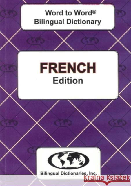 English-French & French-English Word-to-Word Dictionary C. Sesma, V. Munsch 9780933146365 Bilingual Dictionaries, Incorporated