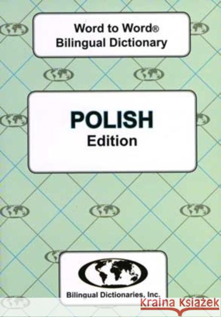 English-Polish & Polish-English Word-to-Word Dictionary C. Sesma 9780933146648 Bilingual Dictionaries, Incorporated